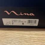 Nina  Black Patent Leather Strappy Heels Photo 2