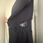 Betsy and Adam Lace-Inset soutache gown dress - navy blue Photo 7