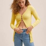 Mango Ribbed Knit Cardigan Size Medium New aw tags Photo 0