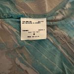 Iz Byer Turquoise and Black Patterned Blouse Photo 9