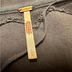 Free People Eleanor Sweatshirt Tunic Dress Oversized Cotton Solid L Charcoal Photo 5