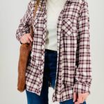 vintage blackberry granola girl slouchy plaid button down flannel shirt Size L Photo 1
