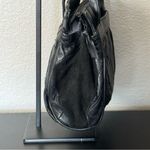 Patchwork Black Leather Shoulder Bag Photo 6