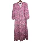 Madison Mathews Folly Midi Maxi Dress Sz. S Pink Photo 2
