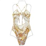 Cupshe NWT Anna Floral Cut-Out One Piece Swimsuit Size Large Retro Boho Monokini Photo 5