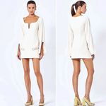 Alexis Cream Azize Split Sleeve Chain Mini Dress Size Small Photo 16