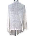 Tommy Bahama   | L | Paloma 100%  Linen Draped Cardigan, White Open Front Knit Photo 3