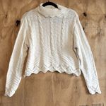 High Sierra Vintage  Knit 100% Cotton White Turtleneck Sweater Sz M Photo 0