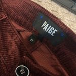 Paige Hoxton Ankle Slim Corduroy Pants Size 27 Dark Currant Wine Photo 8