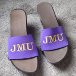A Onesole JMU James Madison University Wedge Sandals SIZE 9 Purple Photo 0