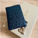 Coach  CF358 Boxed Corner Zip Wristlet In Signature Leather Debossed Photo 6