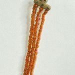 Vintage Tiny Glass Seed Beads Beaded Handbag Purse Bohemian 3Strand 16"Necklace Photo 2