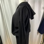 Evereve Women's Black Knit Hoodie Sweater Dress Size L Loungewear Casual Photo 4