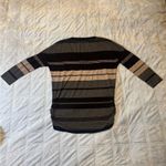 James Perse  Black and Gray Striped Long Sleeve Tee‎ size S Photo 2