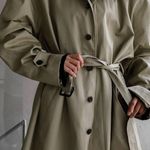 Frankie Shop Decima oversized trench coat Tan Size undefined Photo 2