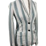 Lafayette 148 NY Vangie Vertical Striped Two Button Blazer Jacket Size 2 Job Photo 12