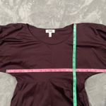 COS Dress 6 Puff Sleeve Midi Prairie Cottage Milkmaid Witchy Goth Flowy Pleated Photo 12