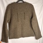 Solo 100% Wool Trachten Jacket Blazer Austrian Folk Loden Horn Buttons Size 10 Brown Photo 1