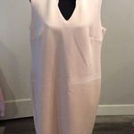 Calvin Klein Size 14W Pastel pink Sleeveless Ruffled V Neckline Easter Church Photo 0
