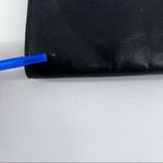 Vintage black leather cross Body purse bag shoulder bag Tooled mid century‎ Black Photo 5