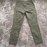 Rock & Republic Olive Green Cropped Pants with Grommets – Size 12L Photo 6