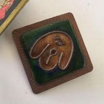 Handmade Lot Of 2 Vintage Brooches  Dog Puppy Hand Crafted Photo 3