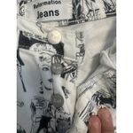 Reformation Comic High Rise Straight Leg Black /white Photo 6