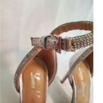 Lauren Lorraine Heels size 6 Silver Embellished Formal Ankle Strap S37 Photo 3