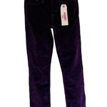Levi's NWT LEVI’S 312 Shaping slim High Rise Corduroy Jeans Burgundy SZ-25 Photo 2