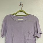 Current/Elliott Purple Ribbed Short Sleeve Tee Sz L NWOT Photo 2
