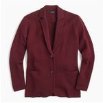 J.Crew Merino Wool Sweater Blazer Maroon Size XXS Photo 0