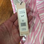 BCBGeneration PINK Seeing Stripes Front Tie High-Waist Bikini Bottoms Small NWT Photo 5