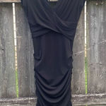 BCBG MaxAzria Ruched Black Bodycon Dress | XS Black Photo 0