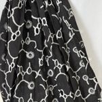 Source Unknown Chic Black and White Patterned Scarf Photo 3