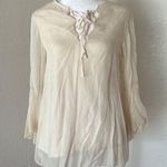Silk Boho long bell sleeve shirt Photo 0
