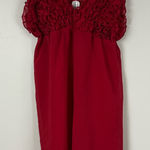 Rampage  Y2K Ruffle Rose Red Slip Lace Dress Large Coquette Valentines Babydoll Photo 0