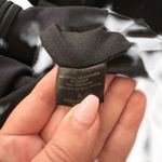 Natori  Crepe One Shoulder Ruffle Jumpsuit Black Sz 6 Photo 7