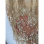 Vintage MSK Woman Skirt 18W Top 1X Set Maxi Fairy Mesh Lace Beige Wedding Formal Tan Photo 4