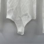 Showpo Keeren Long Sleeve‎ Sweetheart Neck Knit Bodysuit in Ivory Size 6 White Photo 4