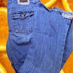 Limited Too Limited‎ Too Simply Low Distressed Patched Jeans Size 18 1/2 Photo 0