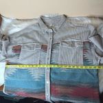 POL  Corduroy Aztec Oversized Button Down Shirt Jacket Shacket Size Large Photo 7