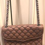 Rebecca Minkoff tan cross body with silver studs  Photo 0