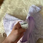 ARULA Lavender Swiss Dot Flutter Sleeve Mini Dress Purple Size 18 Photo 4