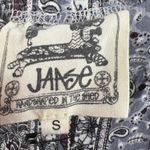 Jaise Paisley Floral Print Flare Leg Pant Size Small Black Photo 5