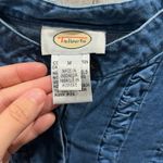 Talbots Vintage  Denim Ruffle Western Cowgirl Button Up Shirt Rodeo Medium Cotton Photo 2