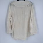 Old Navy NWT  Women's‎ Puff Sleeve Henley Tunic Blouse Off White Size Large Photo 1