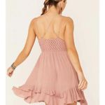 Free People  Adella‎ Slip Lace Western Casual Boho Rose Dress Small Photo 6