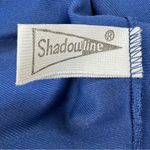 Vintage Shadowline Lace Collar Housecoat Robe Long Sleeve Blue Large Photo 9