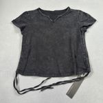 NWT S.Deer Shirt Womens XL Black Mineral Wash V Photo 0