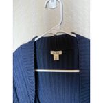 L.L.Bean  Women's XL Blue Open Front Knit Cardigan Sweater Comfy Photo 2